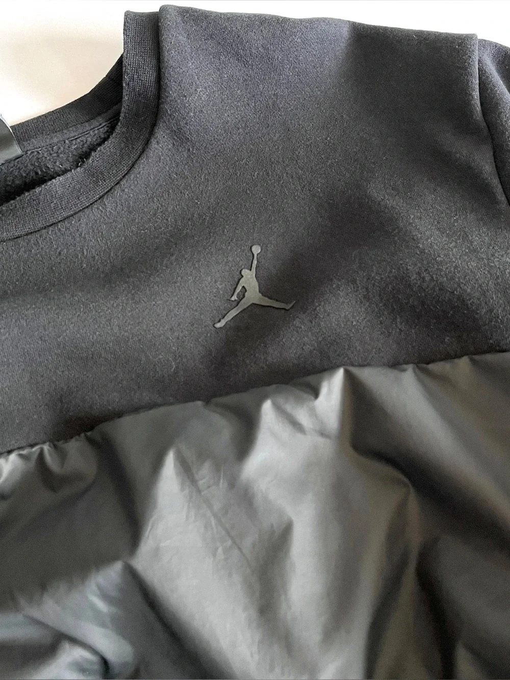 Nike Jumpman Air Jordan 11 hybrid sweatshirt pullover black crew mens 3XL 23